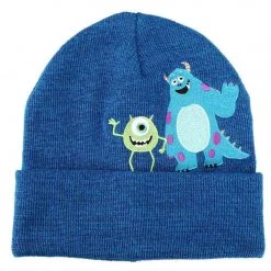 Bioworld Disney Pixar Monsters Mike And Sully Acrylic Knit Beanie Socks