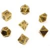 Game Accessories Chessex 7 Set Polyhedral Dice Solid Old Brass CHX 27023