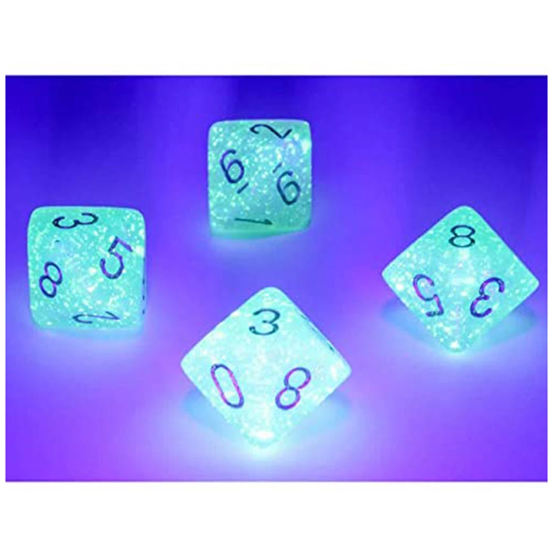 Chessex 10 D10 Polyhedral Dice Nebula Light Green Gold Luminary CHX27375 5 Chessex 10 D10 Polyhedral Dice Nebula Light Green Gold Luminary CHX27375