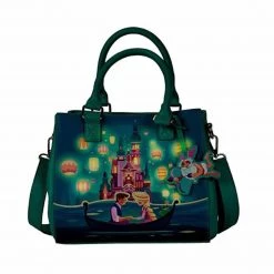 Purses Loungefly Disney Tangled Princess Castle Crossbody Bag Purse