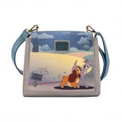 Loungefly Disney Lady And The Tramp Wet Cement Crossbody Bag Purse Purses