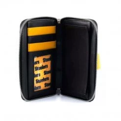Loungefly NFL Pittsburgh Steelers Logo All Over Print Bifold Wallet Wallets