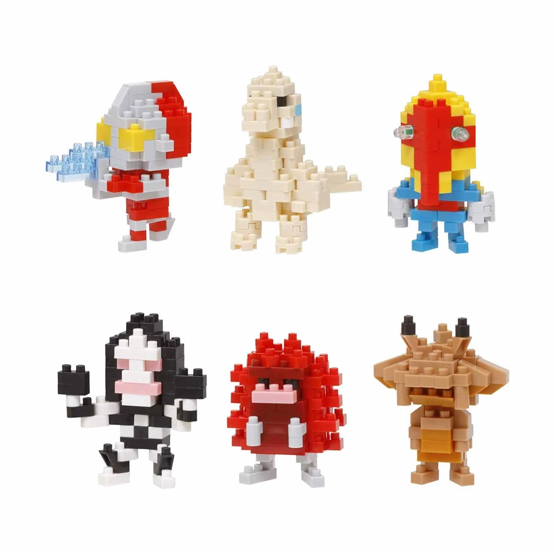 Blue Fin Nanoblock Ultraman Vol 2 Single Blind Bag Mininano Building Set 4 Blue Fin Nanoblock Ultraman Vol 2 Single Blind Bag Mininano Building Set