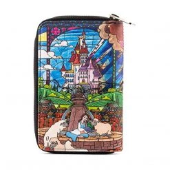 Loungefly Disney Princess Castle Series Belle Zip Around Wallet Wallets