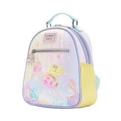 Bioworld Backpacks Loungefly Nickelodeon SpongeBob SquarePants Pastel Jellyfishing Mini Backpack
