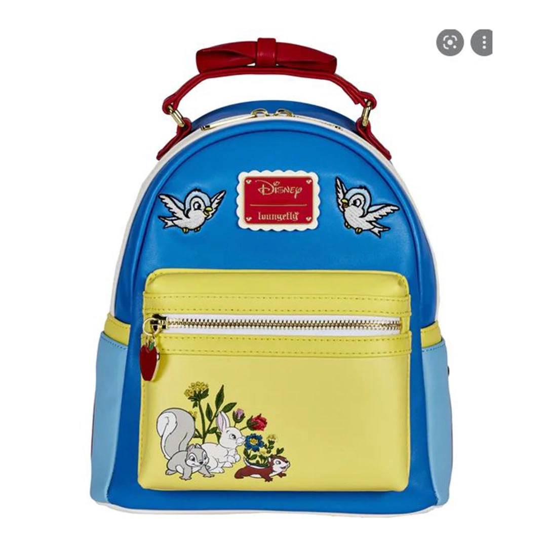 Bioworld Loungefly Disney Snow White Cosplay Bow Handle Mini Backpack Backpacks 3 Bioworld Loungefly Disney Snow White Cosplay Bow Handle Mini Backpack Backpacks