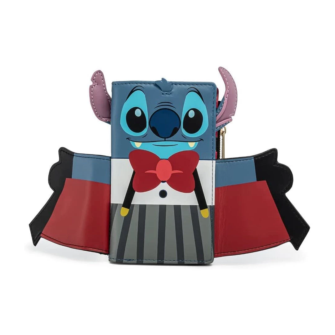 Wallets Loungefly Disney Vampire Stitch Bowtie Wallet 4 Wallets Loungefly Disney Vampire Stitch Bowtie Wallet
