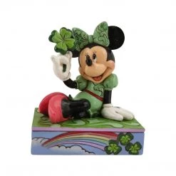 Action Figures Enesco Disney Traditions Minnie Shamrock Wishes Set