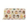 Loungefly Disney Princes Circles POP Style Zip Around Wallet