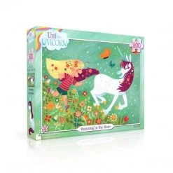 New York Puzzle Co Uni The Unicorn Running In The Rain 500 Piece Puzzle Puzzles