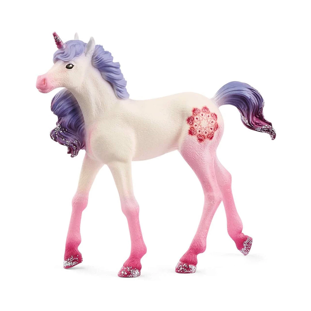 Schleich Bayala Mandala Unicorn Foal Animal Figure 70716 3 Schleich Bayala Mandala Unicorn Foal Animal Figure 70716
