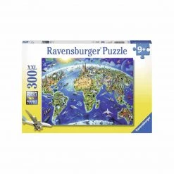 Ravensburger World Landmarks Map 300 Piece Puzzle
