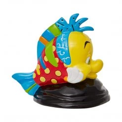 Action Figures Enesco Disney Britto Little Mermaid Flounder Mini Figurine