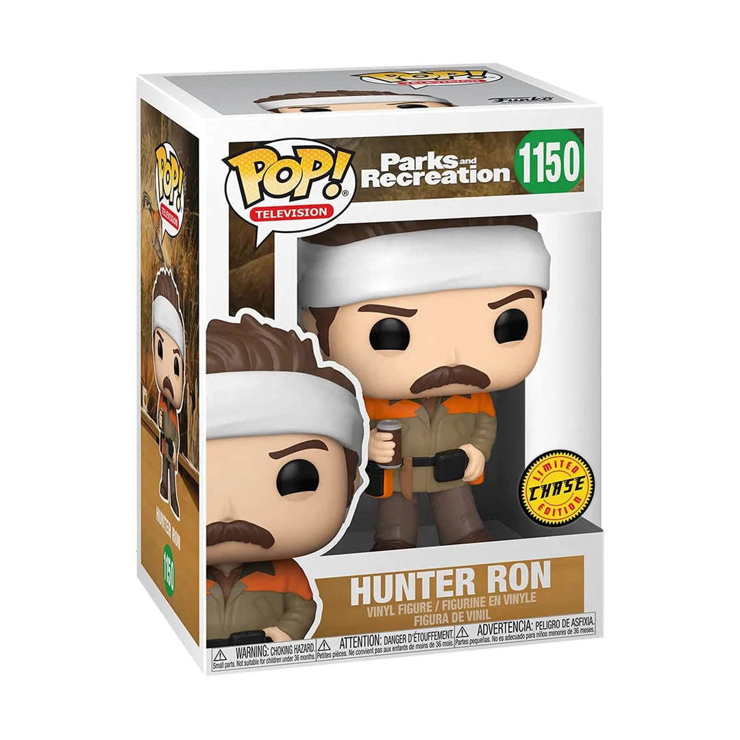 Funko Parks And Rec POP Hunter Ron Vinyl Figure CHASE VERSION POP Vinyl's 4 Funko Parks And Rec POP Hunter Ron Vinyl Figure CHASE VERSION POP Vinyl's
