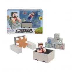 Mattel Minecraft Mayhem 3.25 Inch Launch And Crash Figure Set