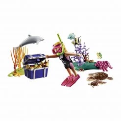 Playmobil Family Fun Treasure Diver Building Set 70678