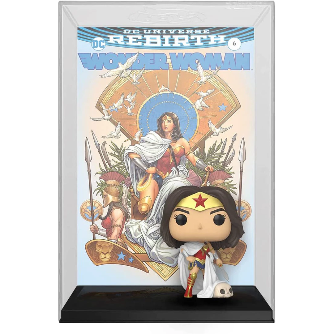 Funko Comic Cover POP Wonder Woman On Throne Set 4 Funko Comic Cover POP Wonder Woman On Throne Set