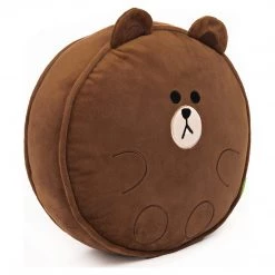 Superhero And Popular Culture Plush Gund Line Friends Brown Pillow 6058938