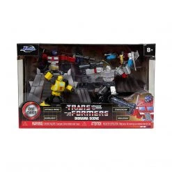 Jada Toys Transformers Metalfigs Optimus Prime Diecast Diorama Scene