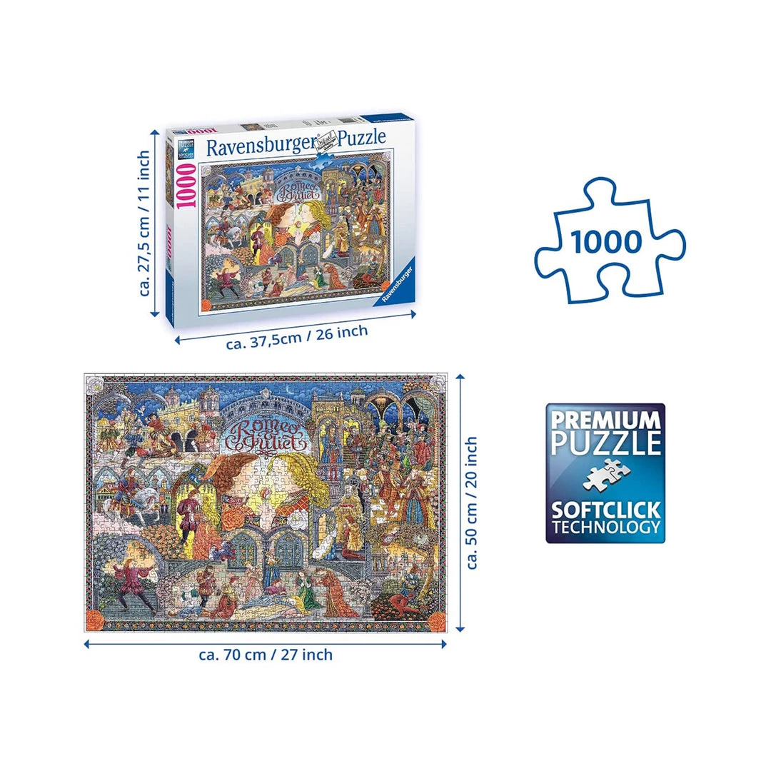 Ravensburger Romeo And Juliet 1000 Piece Puzzle 4 Ravensburger Romeo And Juliet 1000 Piece Puzzle