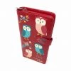 Wallets Shagwear Owl Garden Large Red Zipper Wallet