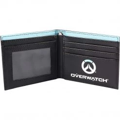 Jinx Overwatch Mei Bi-Fold Black And Blue Wallet Wallets