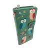 Shagwear Owl Garden Large Teal Zipper Wallet 1 Shagwear Owl Garden Large Teal Zipper Wallet