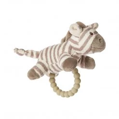 Mary Meyer Afrique Zebra Teether Rattle Animals Plush
