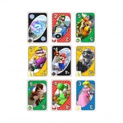 Mattel Card Games Uno Mario Kart The Card Game
