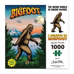 Accoutrements Archie McPhee I Believe In Bigfoot 1000 Piece Jigsaw Puzzle