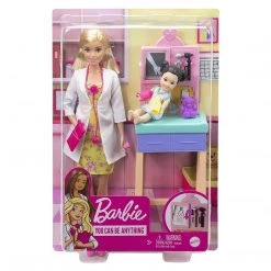 Mattel Barbie Careers You Can Be Anything Pediatrician Blonde Doll Set