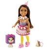 Mattel Barbie Chelsea Club With Cake Costume And Pet Doll Set