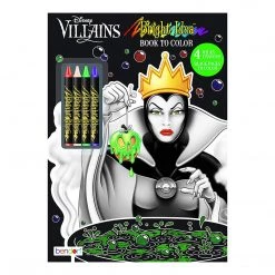 Bendon Disney Villains Bright Idea Coloring Book With Crayons