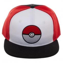 Bioworld Pokemon Pokeball Snapback Hat Hats