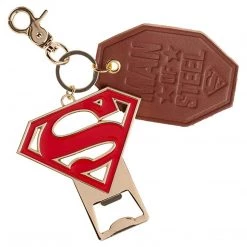 Keychains Bioworld Superman Logo Metal Bottle Opener Keychain