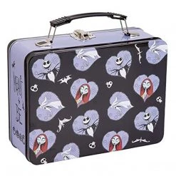 Bioworld The Nightmare Before Christmas Jack And Sally Metal Tin Lunch Box