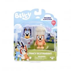 License 2 Play Bluey S4 Fancy Restaurant Bluey And Bingo Figure Set