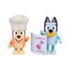 License 2 Play Bluey S4 Fancy Restaurant Bluey And Bingo Figure Set