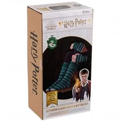 Eaglemoss Harry Potter Hero Collector Slytherin Slouch Socks And Mittens Knit Kit
