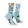 Blue Q People I Want To Meet Dogs Single Pair Crew Socks