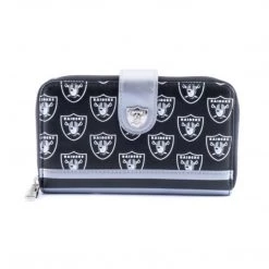 Wallets Loungefly NFL Las Vegas Raiders Logo All Over Print Bifold Wallet