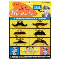 Accoutrements Archie McPhee Self Adhesive Stylish Mustaches Novelty And Gag Gifts