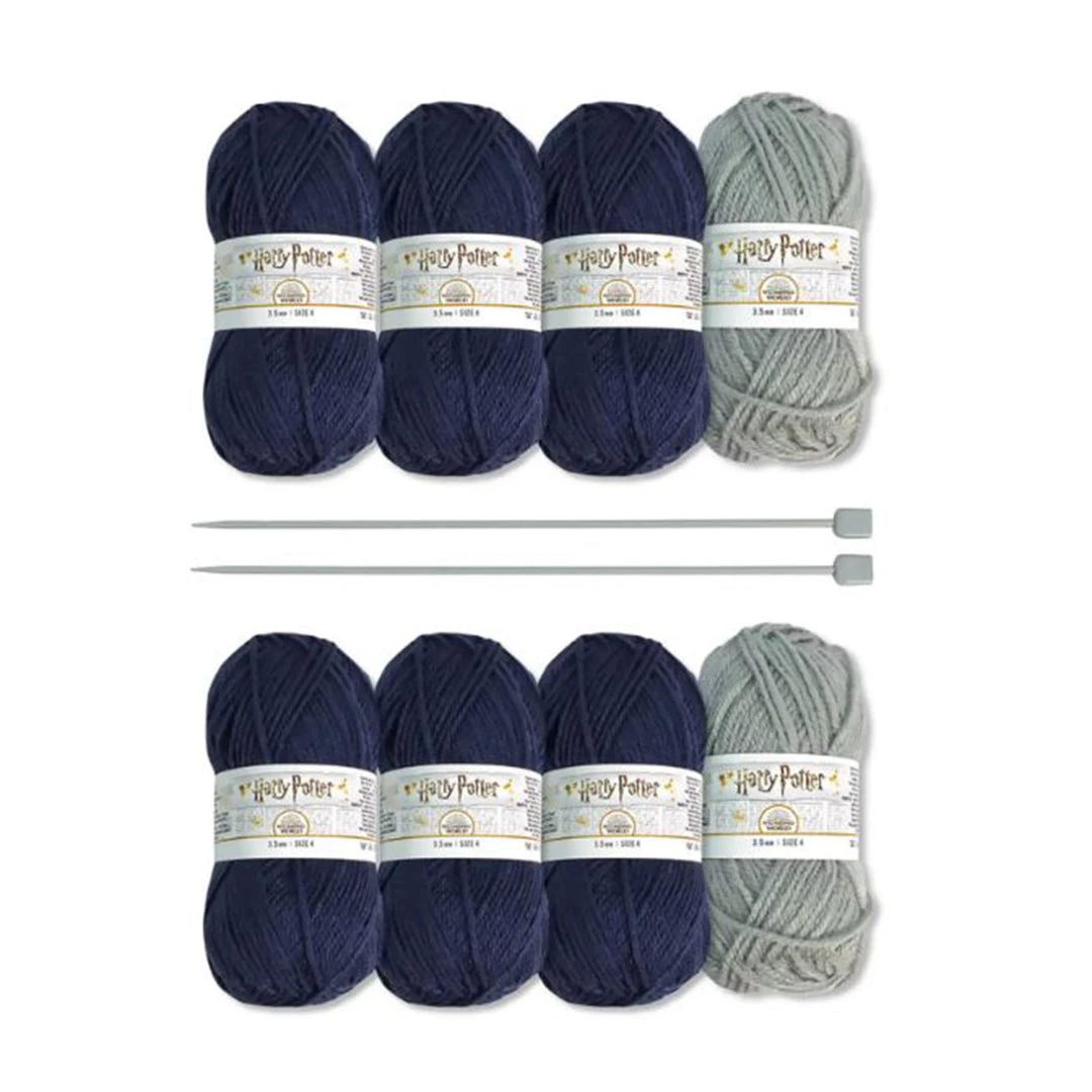 Eaglemoss Harry Potter Hero Collector Ravenclaw Slouch Socks And Mittens Knit Kit 4 Eaglemoss Harry Potter Hero Collector Ravenclaw Slouch Socks And Mittens Knit Kit