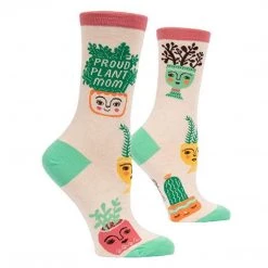 Blue Q Proud Plant Mom Single Pair Crew Socks