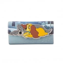 Wallets Loungefly Disney Lady And The Tramp Wet Cement Flap Wallet