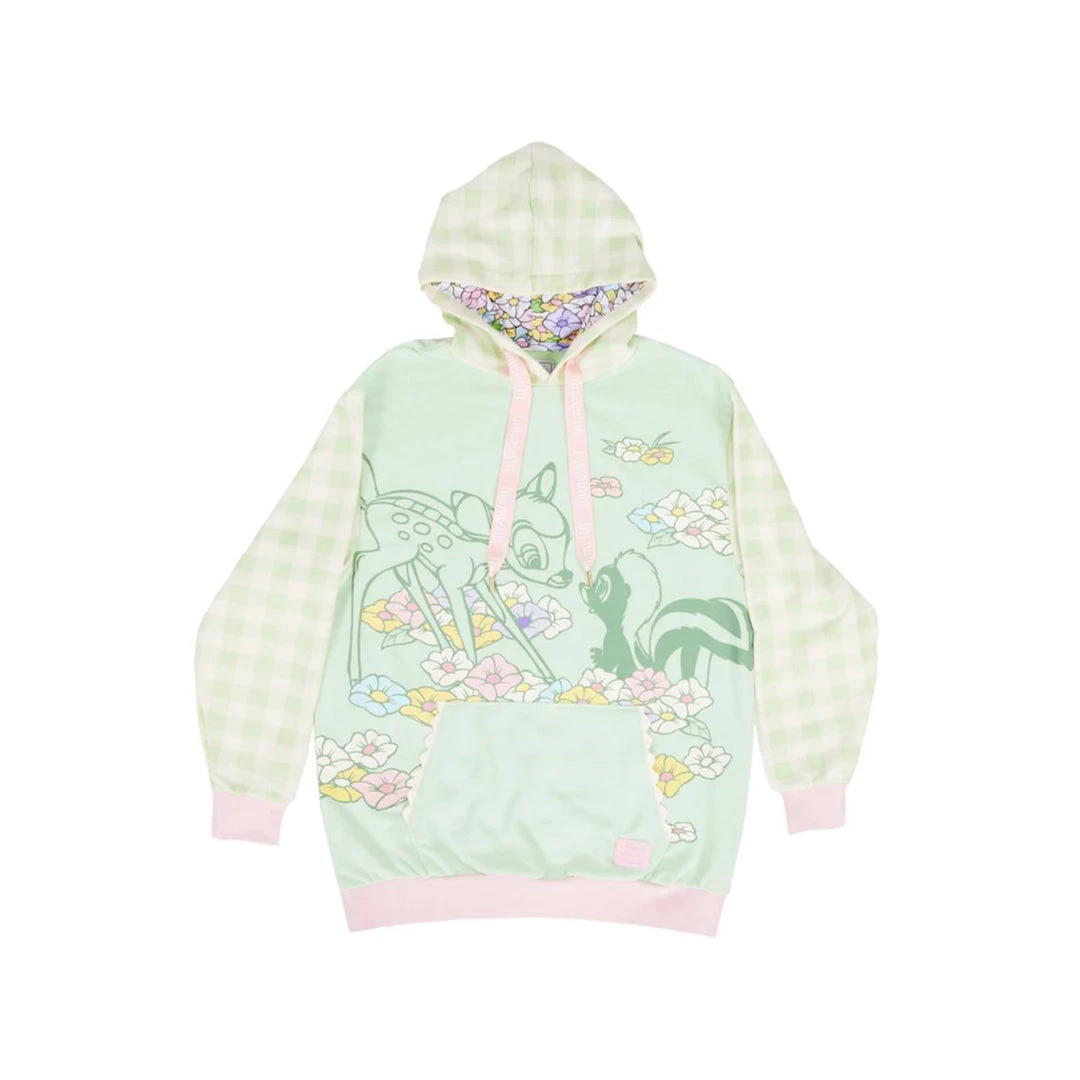 Jinx Loungefly Disney Bambi Flowers Green Hoodie Adult Miscellaneous 3 Jinx Loungefly Disney Bambi Flowers Green Hoodie Adult Miscellaneous