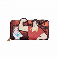 Loungefly Disney Villains Scene Gaston Zip Around Wallet Wallets