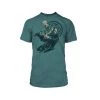 Jinx Shirts Assassin's Creed Valhalla Eivor's Defense Premium Tee Cyan Black Heather Medium Shirt