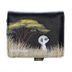 Shagwear Meerkats Large Black Zipper Wallet Wallets