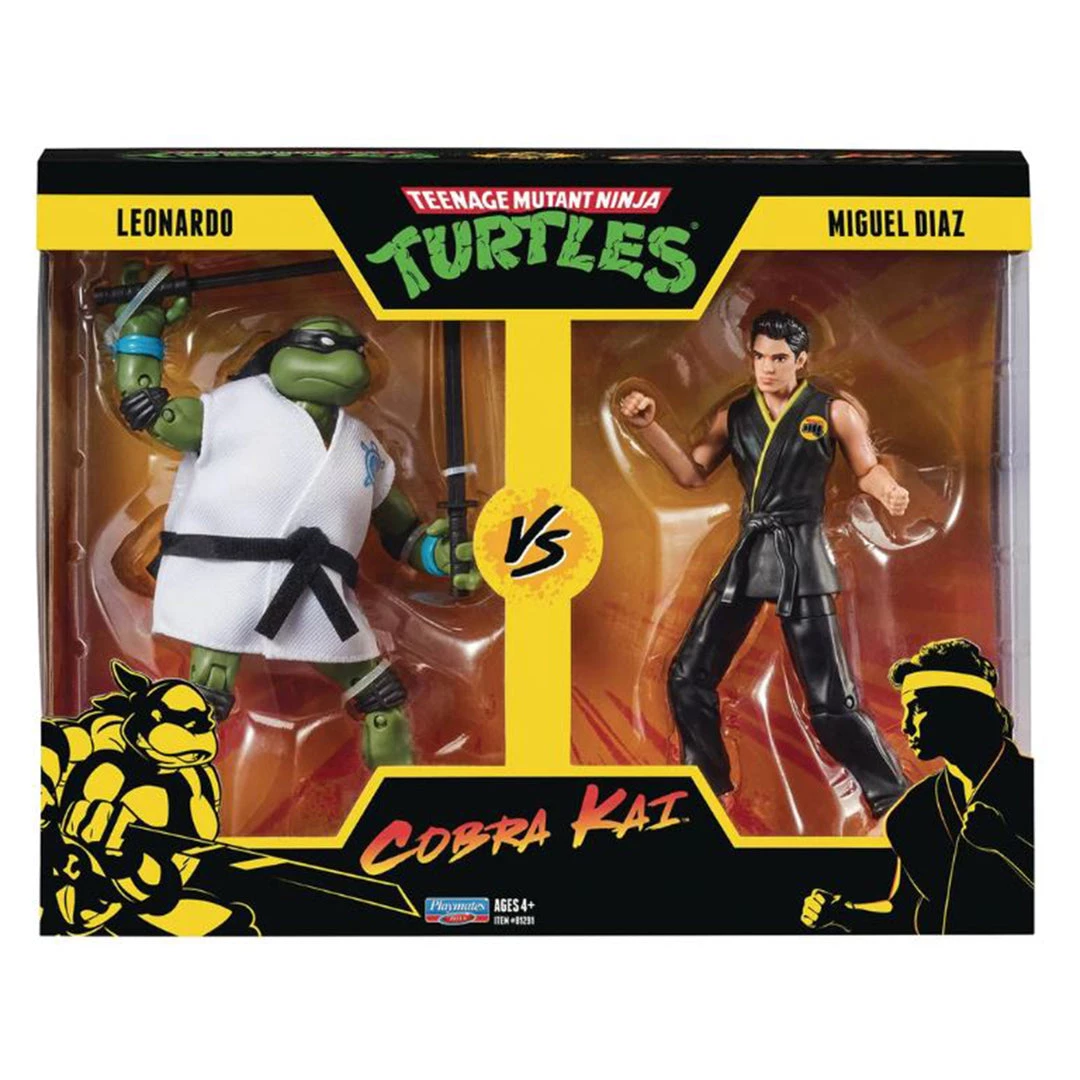 Playmates Toys Action Figures Playmates Turtles Cobra Kai Leonardo Vs Miguel Diaz Set 3 Playmates Toys Action Figures Playmates Turtles Cobra Kai Leonardo Vs Miguel Diaz Set